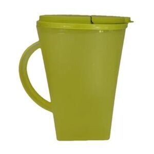Tupperware Yellowish Green Pitcher with Lid